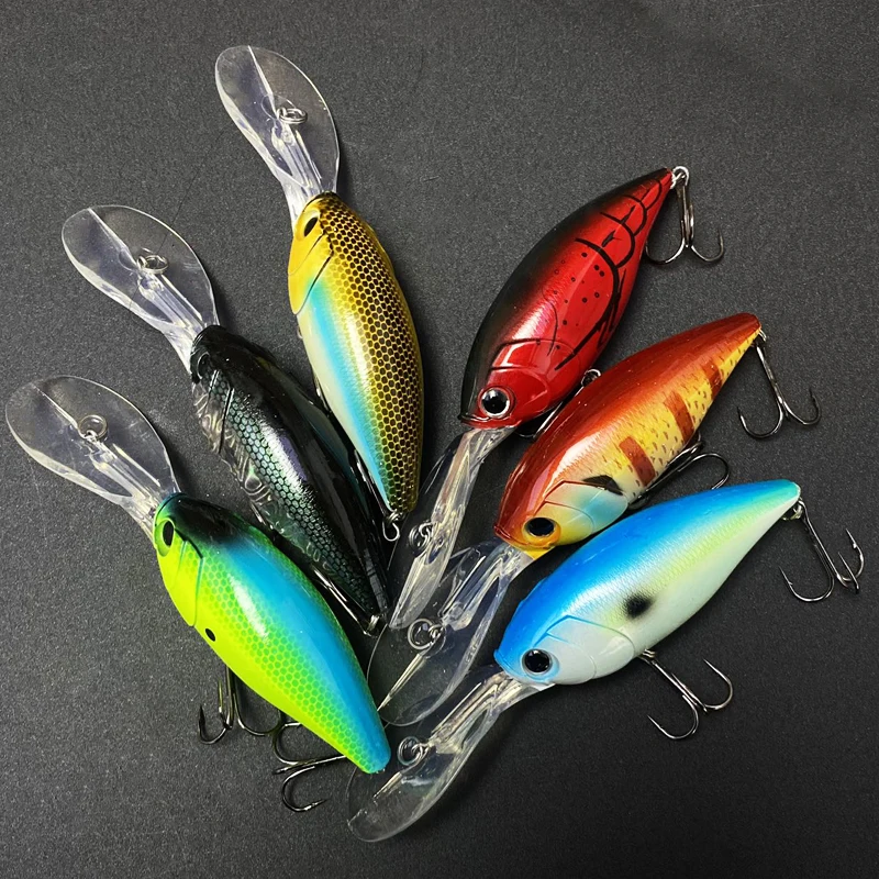 Señuelo De Pesca Artificial, cebo De manivela De 75mm, 22g, Crankbait De labio largo, Isca 9034 - imagen 5