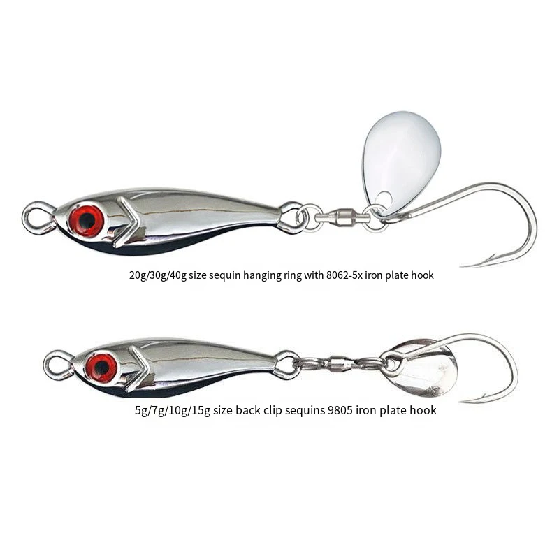 Señuelo jigging metálico 5-40g para lubina y caballa – Pesca en mar - imagen 5