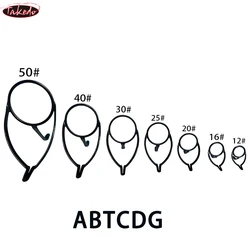 TAKEDO ABTCDG guías marinas construcción de varillas guías de pesca anillo componente de reparación DIY carpa cacao Surf caña de pescar accesorio de aparejos