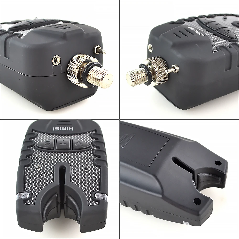 Hirisi 1 + 1 Alarma de pesca de carpa e indicador de alarma de mordedura de pesca LED de 4 colores, accesorios de pesca - imagen 4