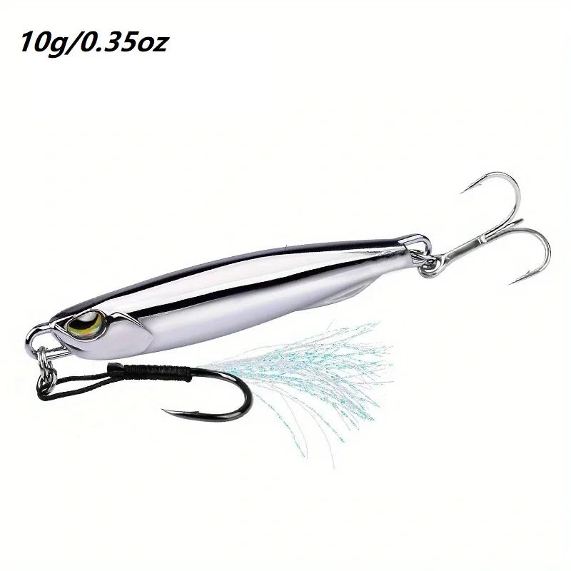 Señuelo de pesca con plantilla de Metal, 1 Uds., 15/20/30/40g, captura más lubina, trucha y peces de agua salada con cebo duro para pesca con curricán - imagen 3