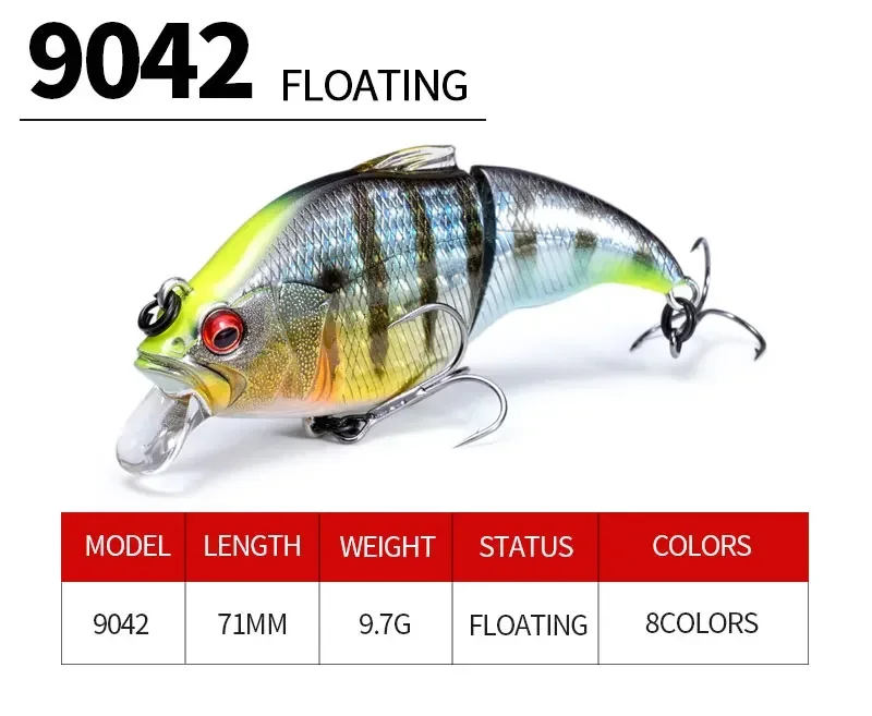 ¡Experimenta la emoción de la pesca con el señuelo de pesca flotante 9042!