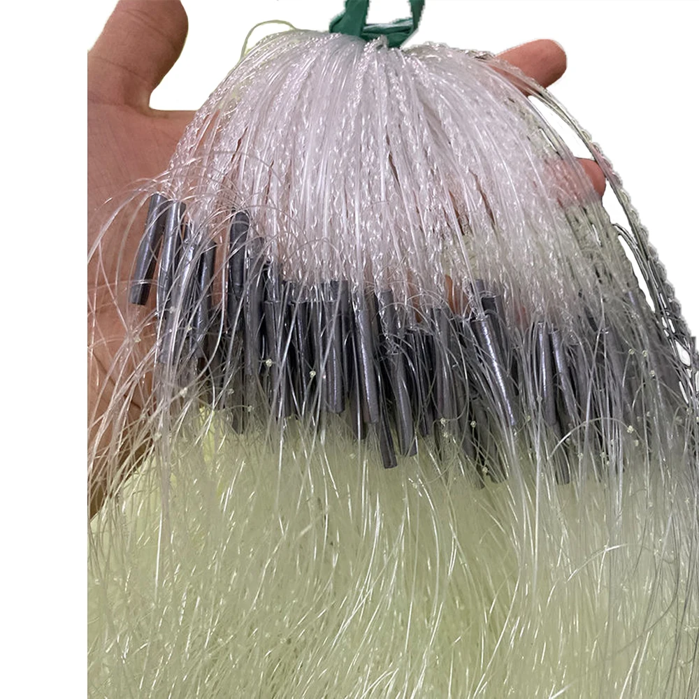POUI COME DREAM Strong Fishing Net Monofilament Nylon Network 0.18mm to 0.22mm Yellow Twine Gill Net Red De Pesca Filet De Peche - imagen 5