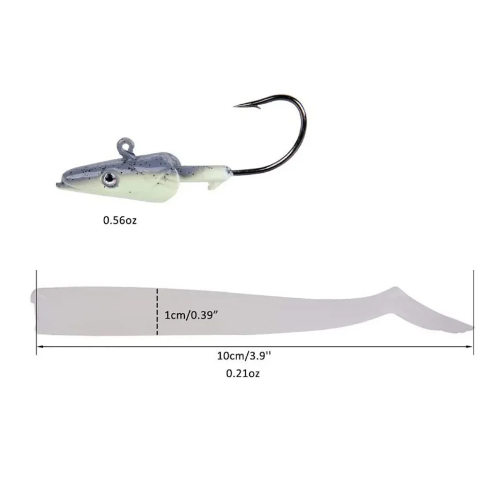 Goture, 1 Uds., 11cm, 22g, señuelo de pesca suave, señuelo de pesca de lubina, plantilla dura de plomo, cabeza de pez, cebo Artificial, señuelos corporales de PVC, Swimbait - imagen 3