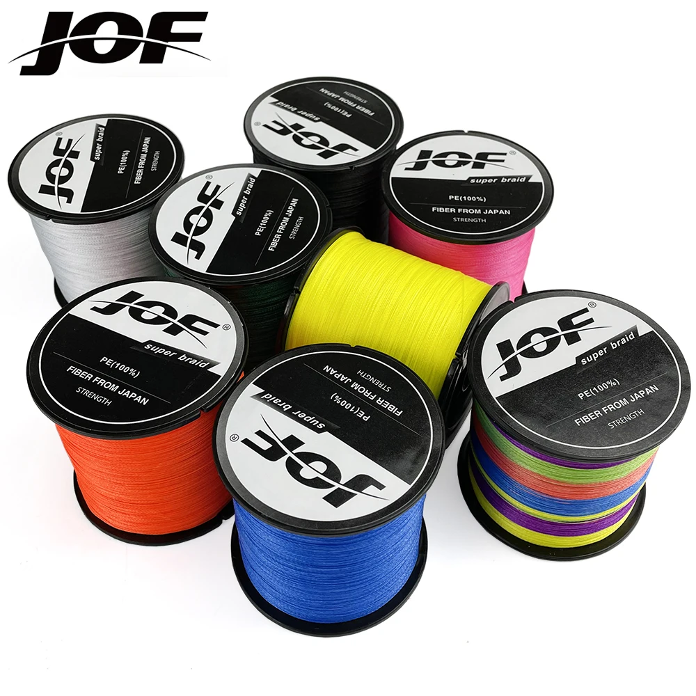 Línea de pesca trenzada JOF 300M 4 hebras alambre de pesca multifilamento pesca de carpa 10-80lb - imagen 3
