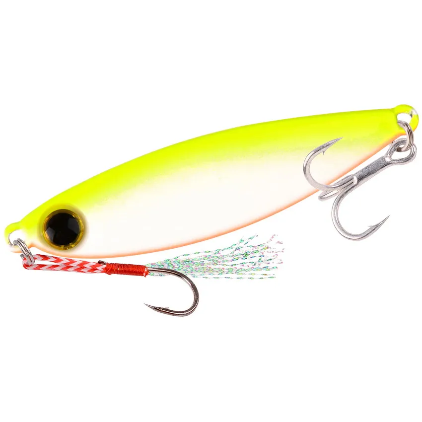 Señuelo de Metal para Pesca en el mar, placa de hierro de 5 colores, señuelo luminoso biónico, cebos Ascesorios Crankbait - imagen 5