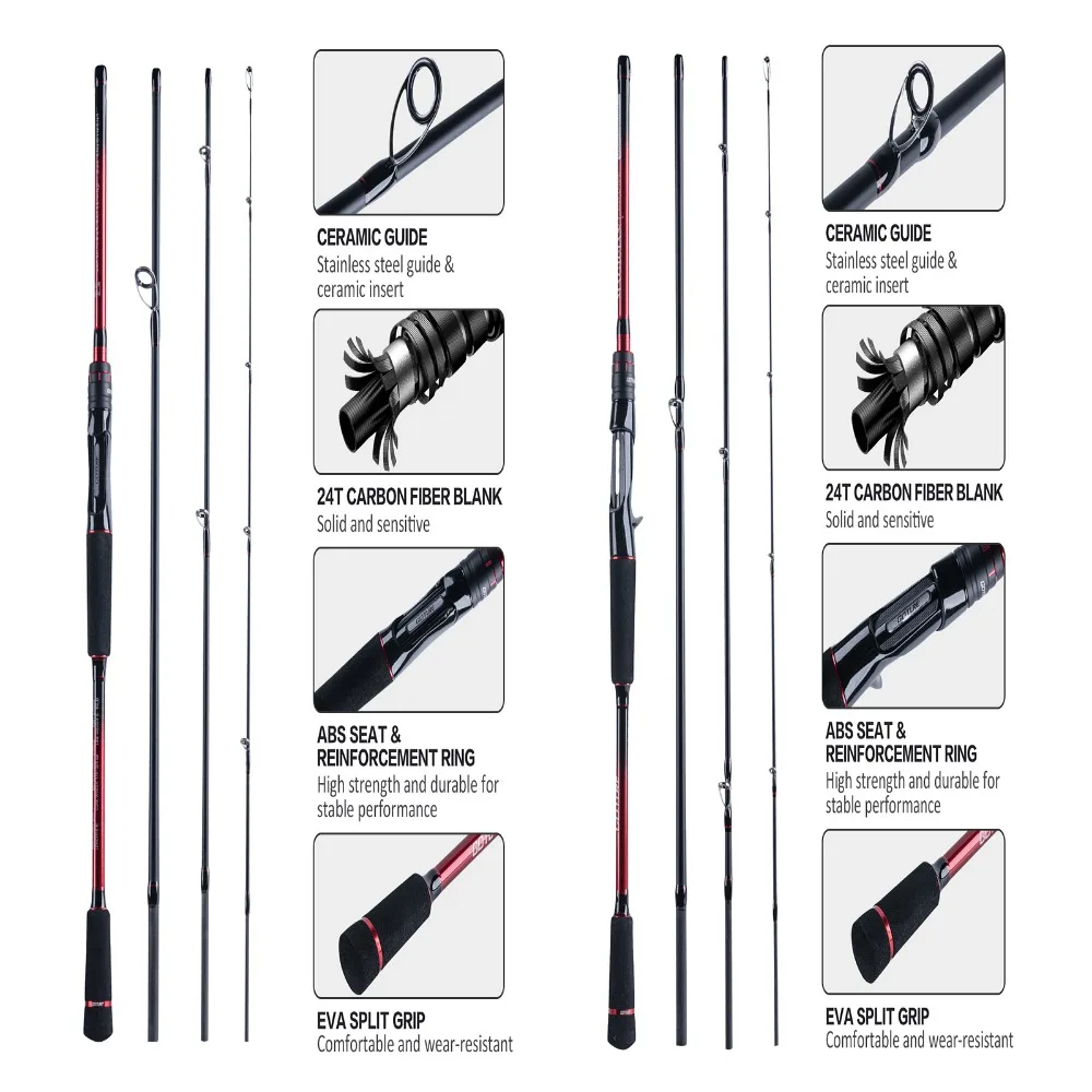 Caña Travel Goture Magician – Spinning y Casting 4 Secciones - imagen 3