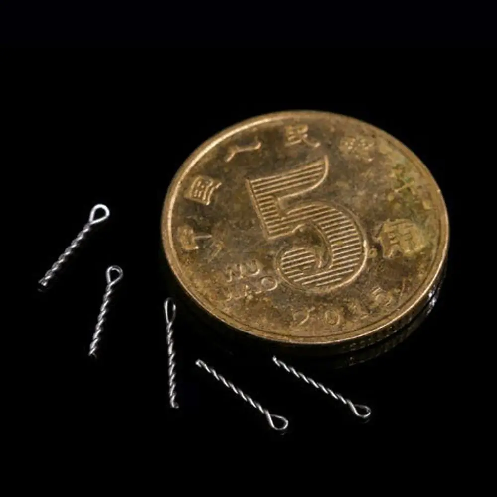 50 Uds. De tornillos puntiagudos para pesca de carpa, tornillos de acero inoxidable, soporte para señuelo de pesca de carpa, conector de retenedor - imagen 4