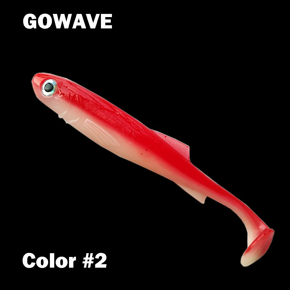 Señuelos de pesca Shad Bait Zander Pike, Swimbait de 7,5 cm/10cm/12,5 cm, cola de paleta Shadteez, señuelo de plástico suave realista para lubina, 5 uds. - imagen 2