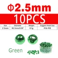 10PCS 2.5mm Green