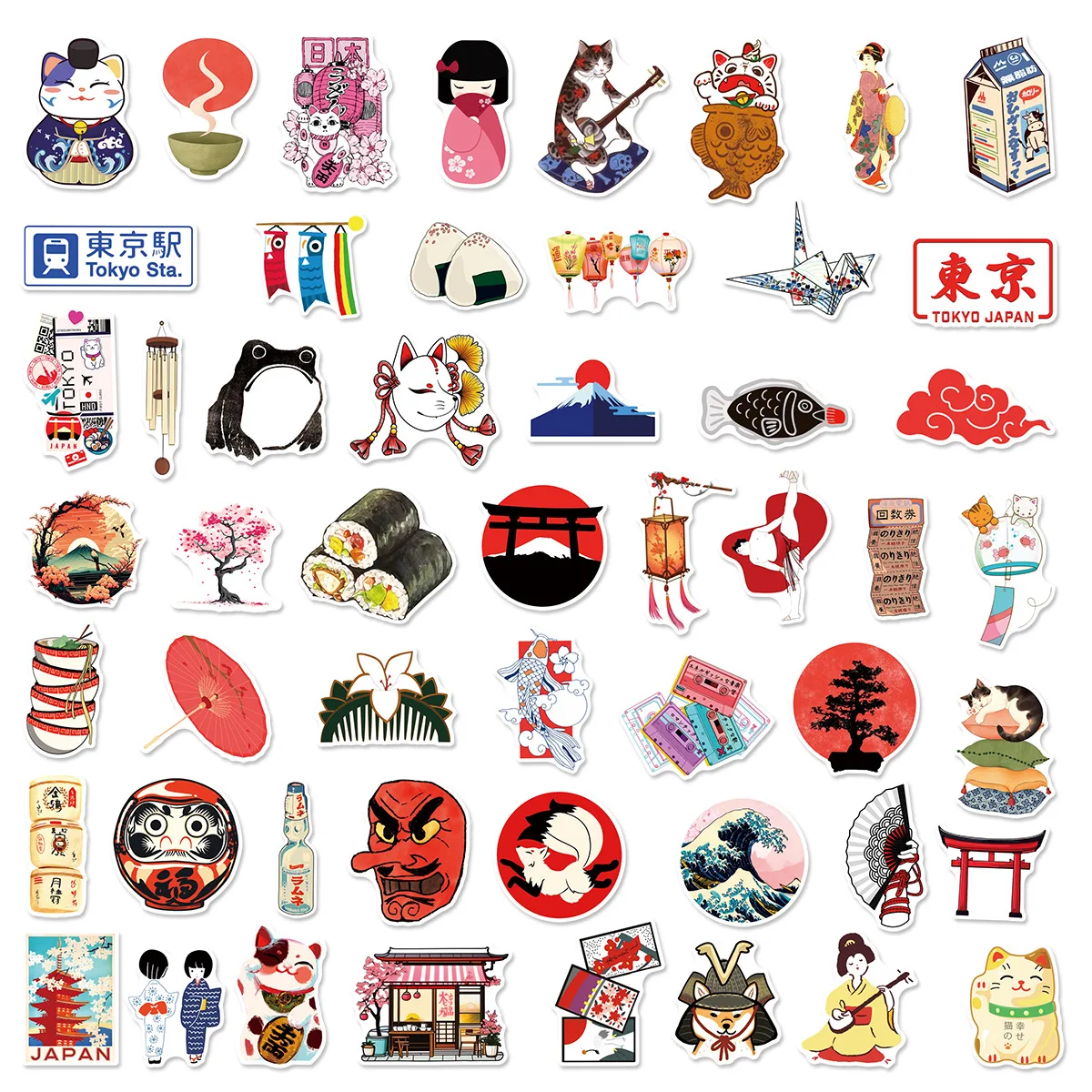 Pegatinas Impermeables Tokio para Cañas de Pescar - imagen 2