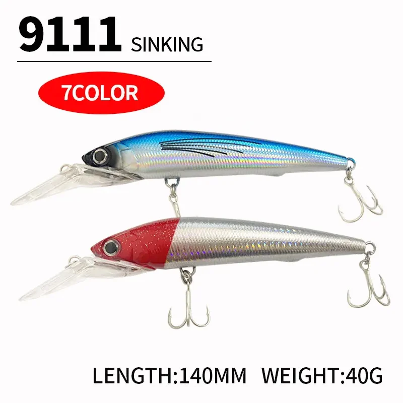 Wobbler hundimiento 140mm Swimbait para lubina - imagen 5