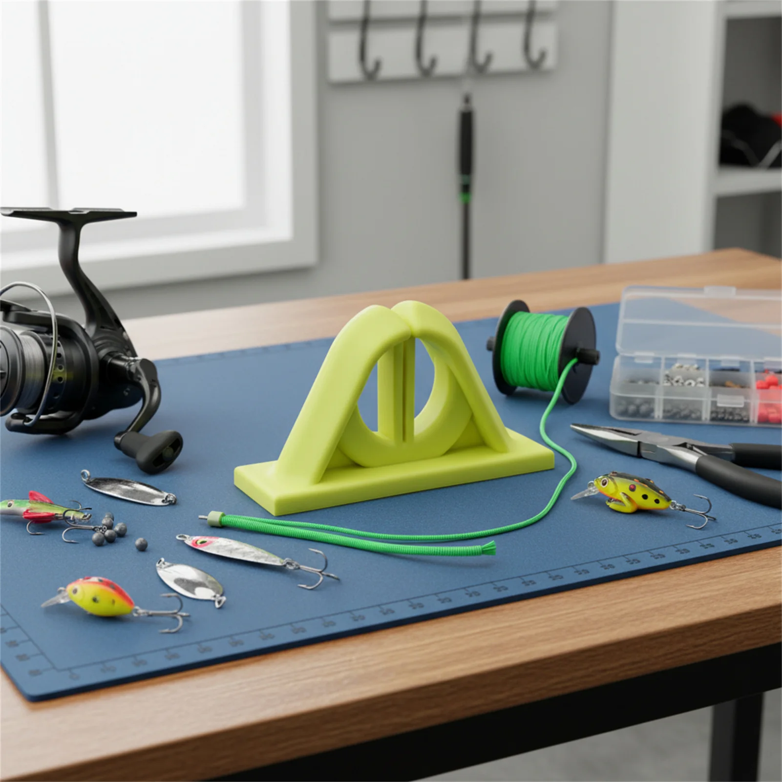 Estante organizador de caña de pescar, soporte de fijación de caña de pescar de silicona no perforada, tienda de artes de pesca, estantes de exhibición de caña de pescar