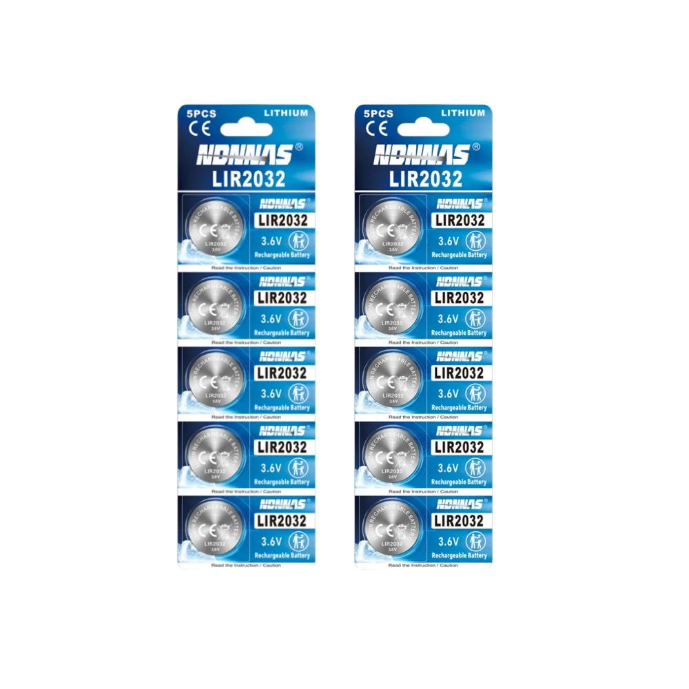 Pila recargable LIR2032 3,6V con cargador para electrónica de pesca - imagen 2