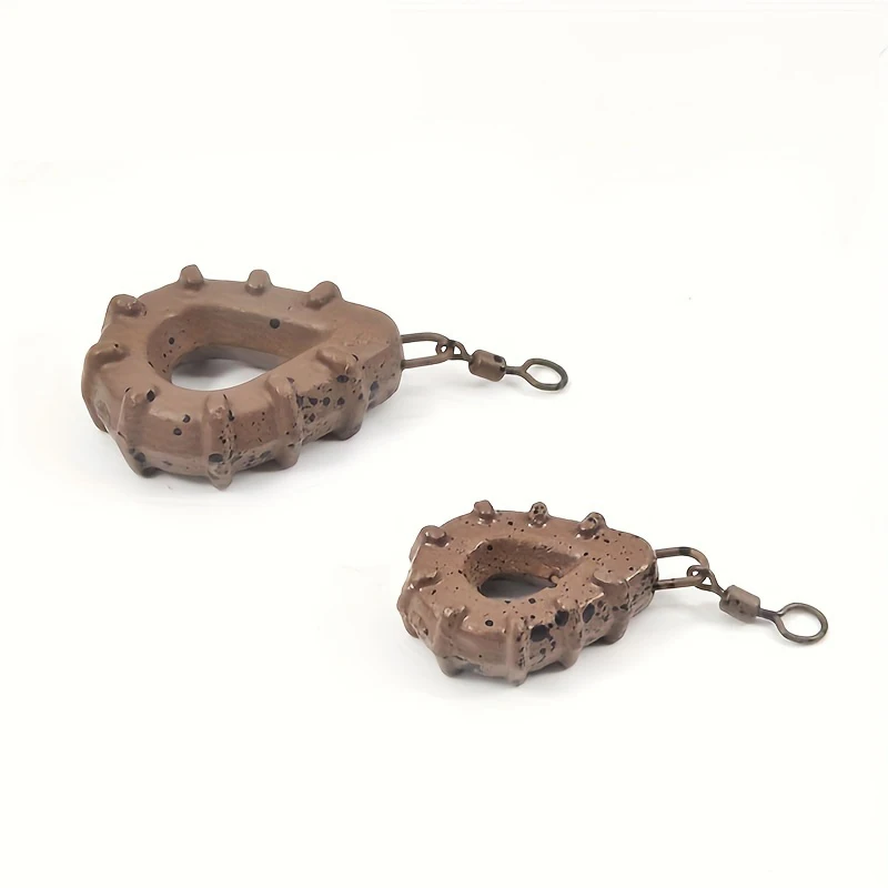 Peso de pesca en forma de gota con múltiples anillos