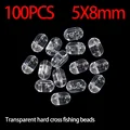 100pcs Clear beads