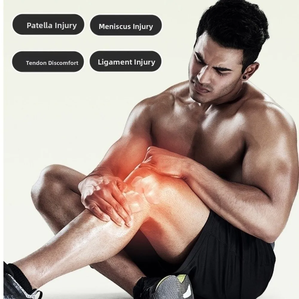 Correa de rótula deportiva de compresión, rodillera transpirable con amortiguador, Protector de rodilla, soporte de tendón rotuliano ajustable para senderismo - imagen 3