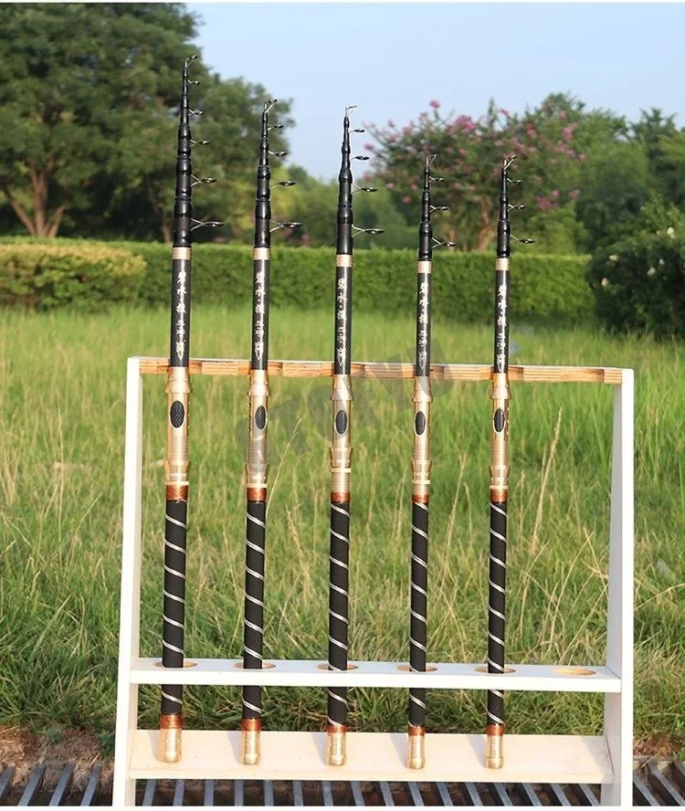 Cañas de pescar giratorias telescópicas superduras de 2,4 M, 2,7 M, 3,6 M, caña de mar ultraligera de tiro largo, caña de lanzamiento de alta calidad de largo alcance - imagen 4