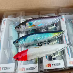 Noeby Señuelo tipo lápiz Topwater flotante para lubina y perca