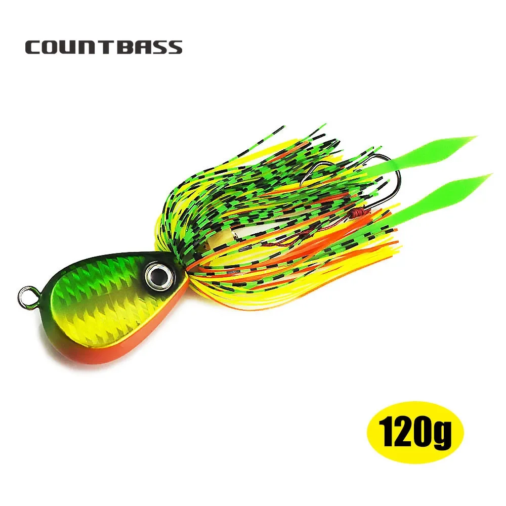 Countbass 1 unidad de plantillas de goma salada de 120g y 4,2 oz, plantillas Madai inferiores con anzuelo de goma, Señuelos de pesca de curricán de calamar, plantillas de pargo