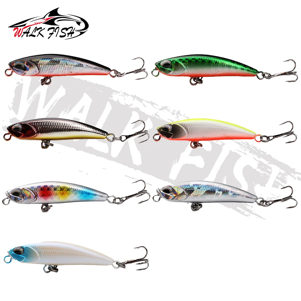 WALK FISH-Mini Señuelos de Pesca, cebo duro de plástico Artificial, 5cm, 5g, Jerkbait, Crankbait, lubina - imagen 5