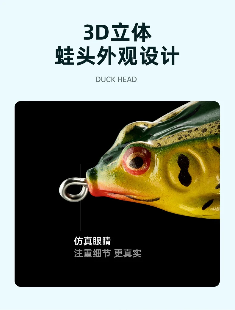 Experimente el encanto realista de Duck Head 3d señuelos para una aventura de pesca inolvidable