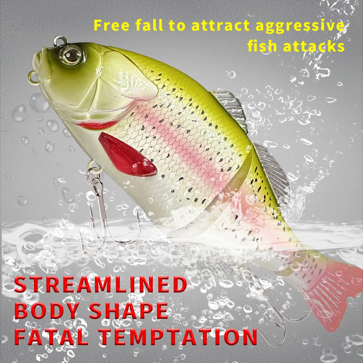 TSUYOKI Swimbait 2024 cebo articulado 160mm 70g aparejos de cazador para Lucio malchoso perca GlideBait Balam señuelo Jackall Gantarel Swimbaits - imagen 2