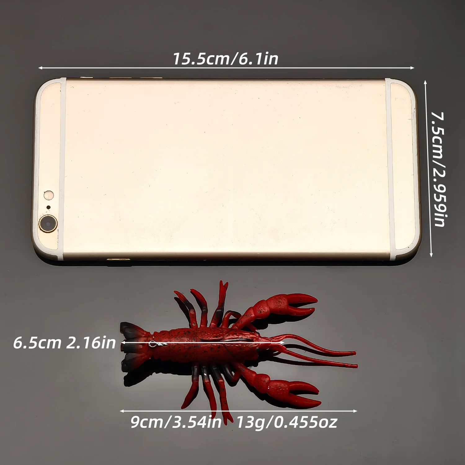 Jig Swimbait gamba cangrejo sin enganches para trucha y barbo - imagen 5