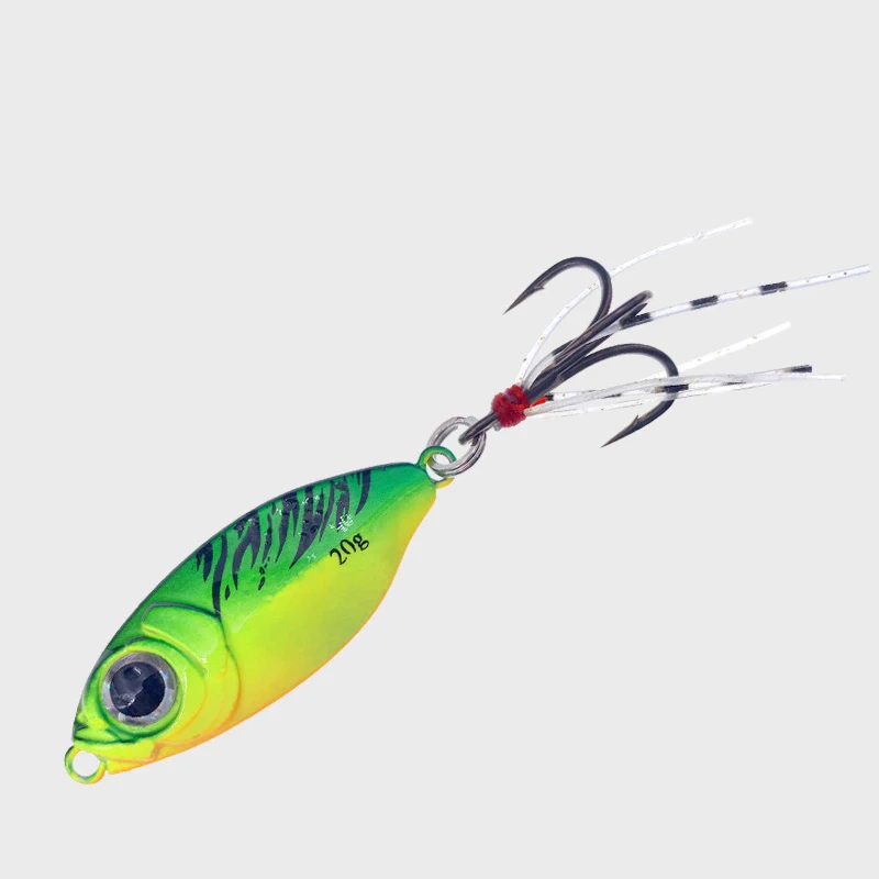 Señuelo de pesca de lubina Artificial, aparejo de cebo de tiro largo, azul de Metal fundido, 7/10/15/20g, fundición a tierra, Jigging, 2023 - imagen 4