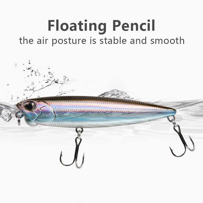 LETOYO z-perro lápiz flotante Topwater señuelo duro Wobblers superficie cebo Artificial trucha atún lubina para señuelo de pesca en el mar - imagen 5