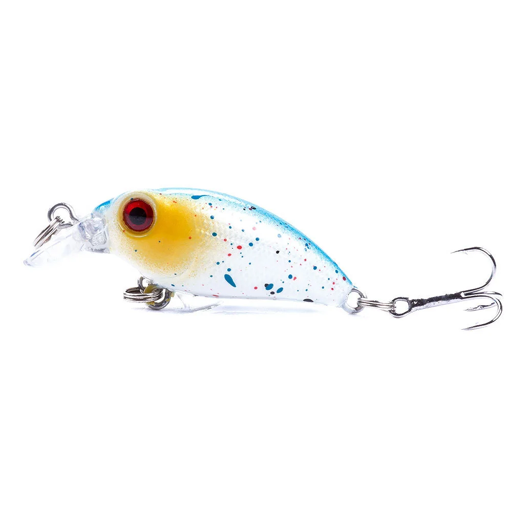 6 uds flotante Mini Crankbait Señuelos de Pesca 40mm 3g Minnow cebo duro de plástico Artificial Swimbait Bass Pike Jig Wobblers aparejos - imagen 4