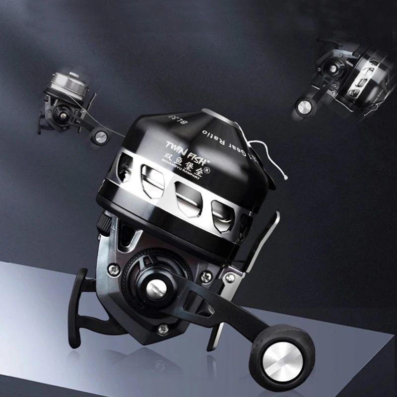 Rueda de carrete de pesca de Metal 3,6: 1, carretes de pesca de tirachinas 6 + 1BB, línea cerrada, carrete giratorio de caza con pulsera BL33 - imagen 3