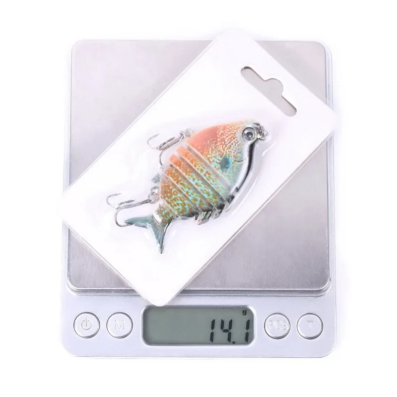 Señuelos de pesca realistas Tilapia Swimbait, cebo duro, anzuelo triple, señuelos multiarticulados, aparejos de pesca de lubina, 63mm, 9,3G - imagen 3