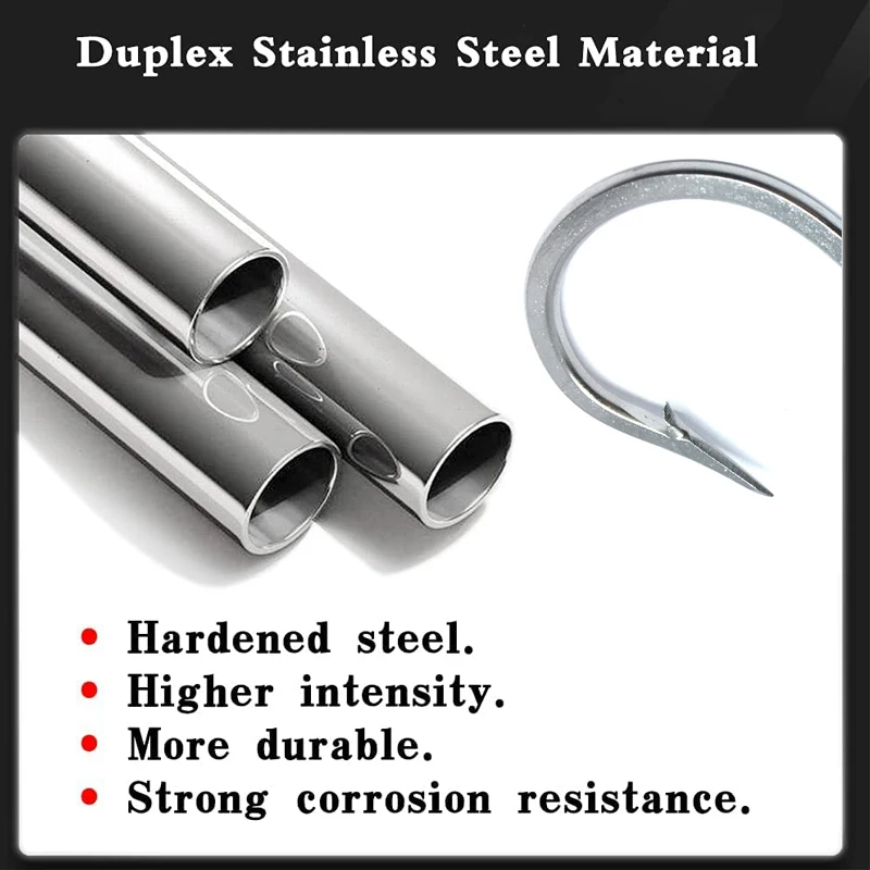 Anzuelos de pesca de tiburón de juego grande, 1 piezas, líder de Cable recubierto de nailon de 9,8 pies (380-400LB), anzuelos de mar profundo, anzuelos de agua salada - imagen 4