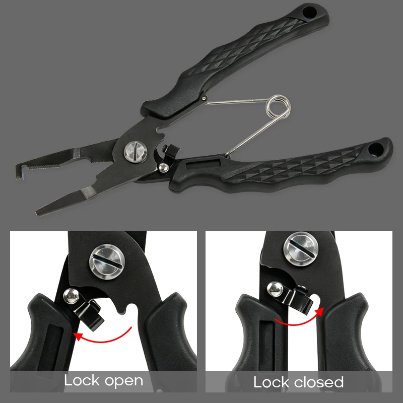LETOYO Alicates de pesca multifunción inox: cortaalambres y crimpador - imagen 4