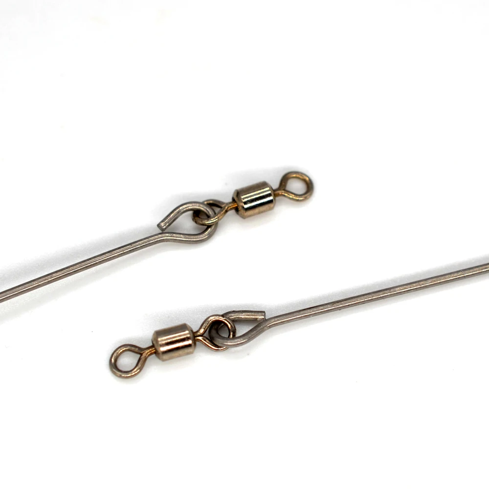 MNFT 6 uds aparejos de pesca señuelo equilibrio herramientas de pesca en forma de T triángulo rodante con conector de pesca de equilibrio de cuentas giratorias y a presión - imagen 5