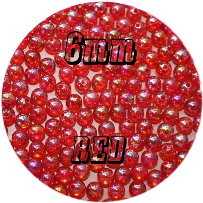 MNFT-Cuentas AB para pesca con mosca, 200 piezas, 9 colores, rosa, rojo, verde, azul, naranja, 6mm x 1,5mm - imagen 4