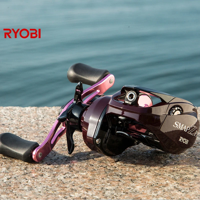 RYOBI-carrete de fundición SMAP ZPM 6 + 1BB, alta calidad con sistema de freno magnético, carrete de pesca de fundición de cebo, mano derecha/izquierda - imagen 5