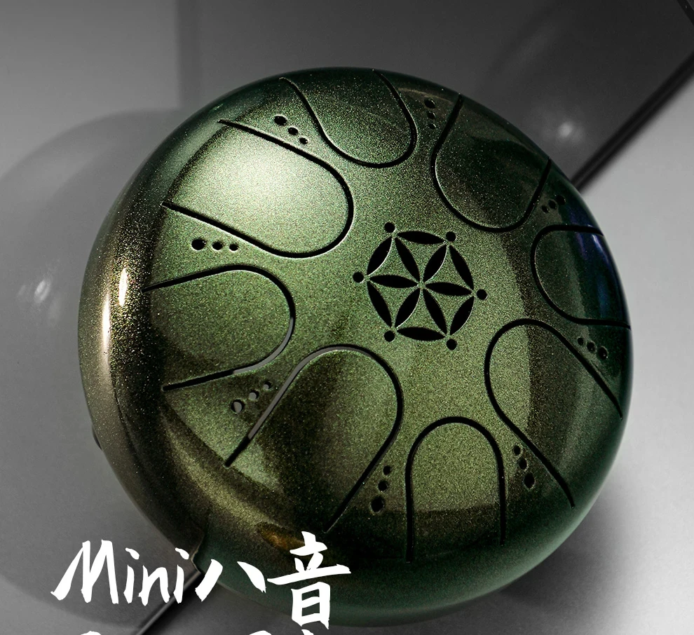 Hluru Glucófono 6 pulgadas 11 notas C5 LingKong tambor etéreo lengua de acero tambor meditación tono tambores instrumento de percusión de mano - imagen 5