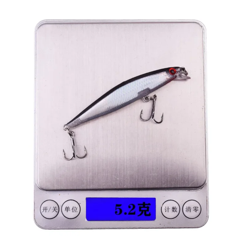 Señuelos de pesca de pececillo de plástico láser, 8cm, 5,2g, Wobblers que se hunden de Japón para lubina, Charkbaits, Swimbaits, cebo profesional, 1 ud. - imagen 4