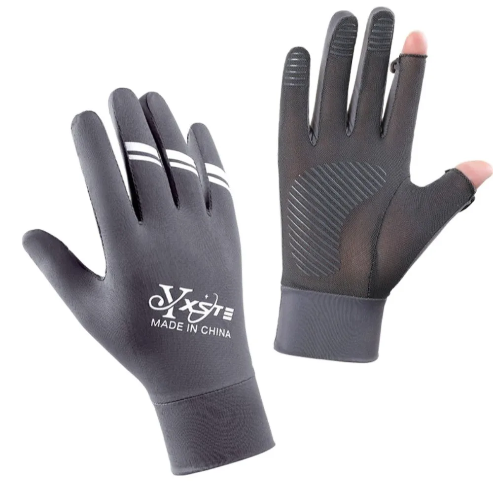 Nuevos guantes de seda de hielo con pantalla táctil, guantes de protección solar Anti-UV altamente elásticos, manoplas de conducción antideslizantes transpirables para conducir en bicicleta - imagen 2