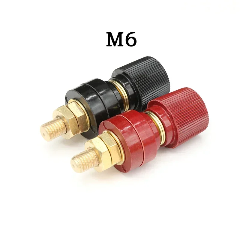 Tornillo de rosca de poste de encuadernación de alambre M5 M6 M8 M10 abrazaderas de inversor de soldadura de batería de litio fuente de alimentación conectar Terminal empalme negro rojo
