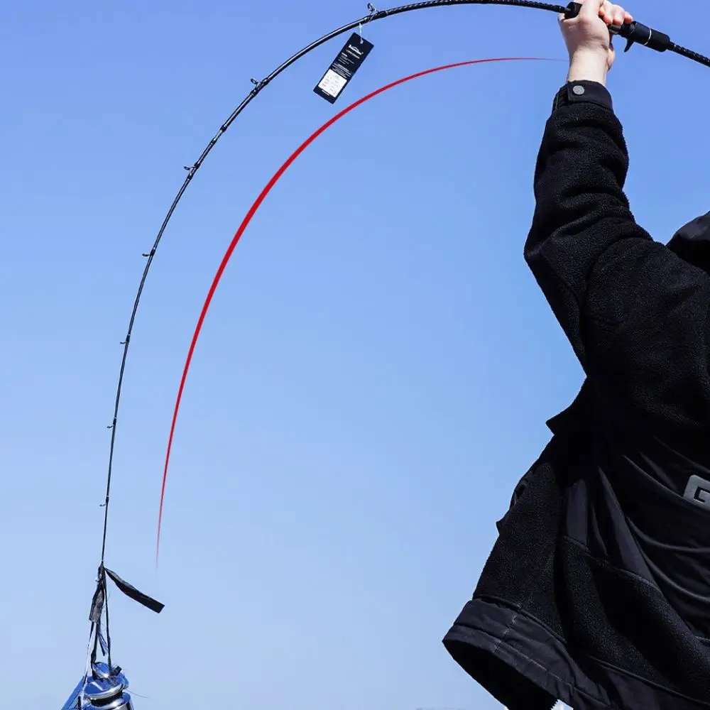 Varilla de Jigging de viaje de 3 piezas de alto rendimiento MH 6000g carga máxima varilla de carbono guías de cerámica 1,83-1,91 m caña de Jigging lenta pesca atún - imagen 4
