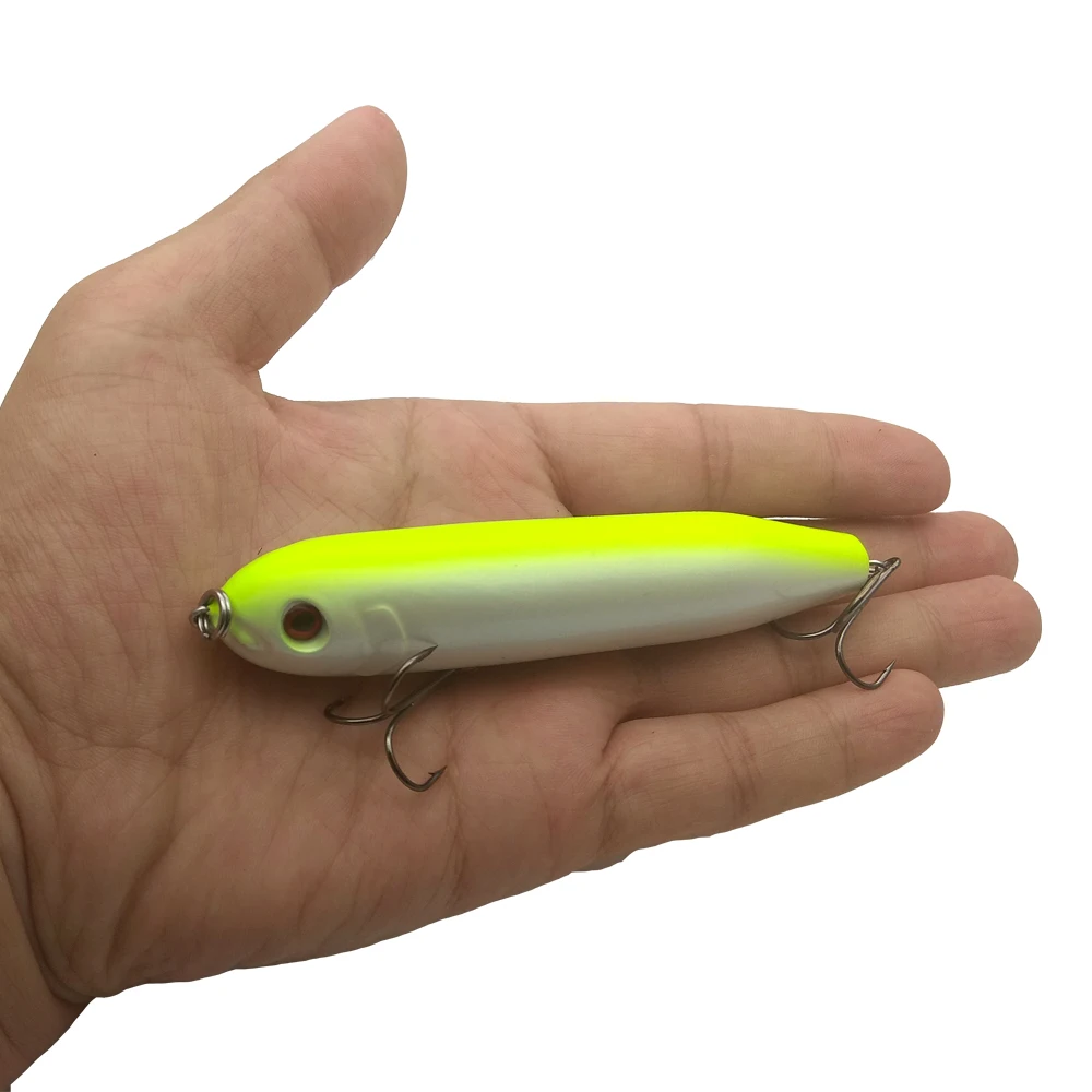 WATERBOY-señuelo duro Artificial para pesca en agua salada, cebo flotante de 10cm, 19G, para caminar con perro gordo, trucha, pez rojo - imagen 5