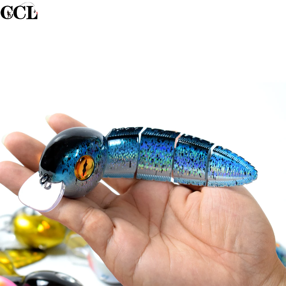 CCLTBA-SEÑUELOS DE PESCA DE pececillos duraderos, 152MM, 40G, Swimbait articulado para pesca de lubina, Lucio, Musky - imagen 4