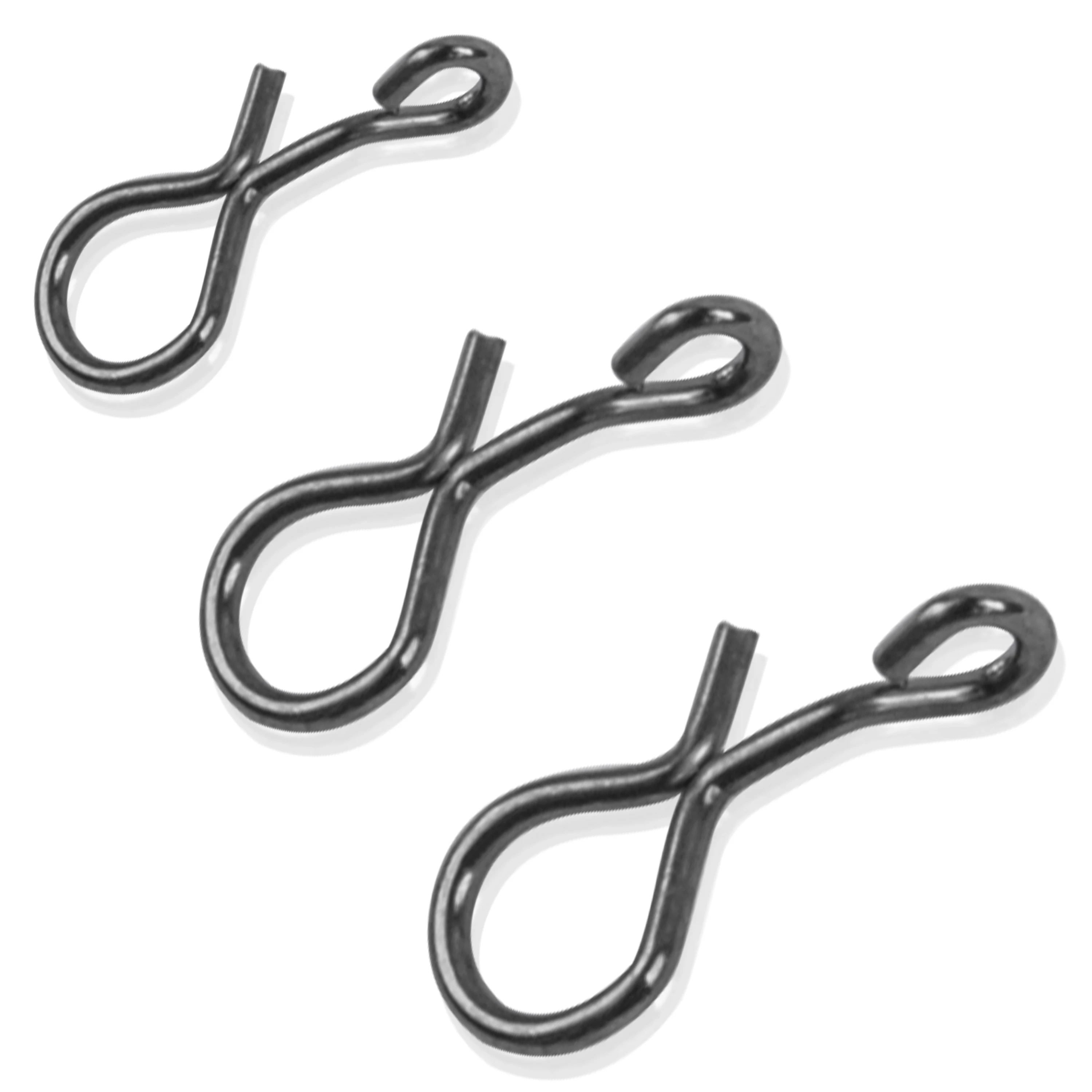 Juego de broches de pesca con mosca de cambio rápido para agua salada, conector de señuelo de gancho de acero inoxidable, conexión de Clip, trucha, Sunfish, 300 unids/lote por caja - imagen 2