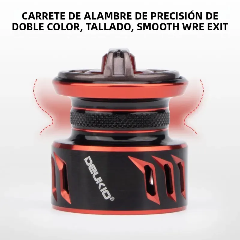 DEUKIO Carrete de Pesca Ligero 169g – Bobina CNC 5.2:1 y 4+1BB - imagen 4