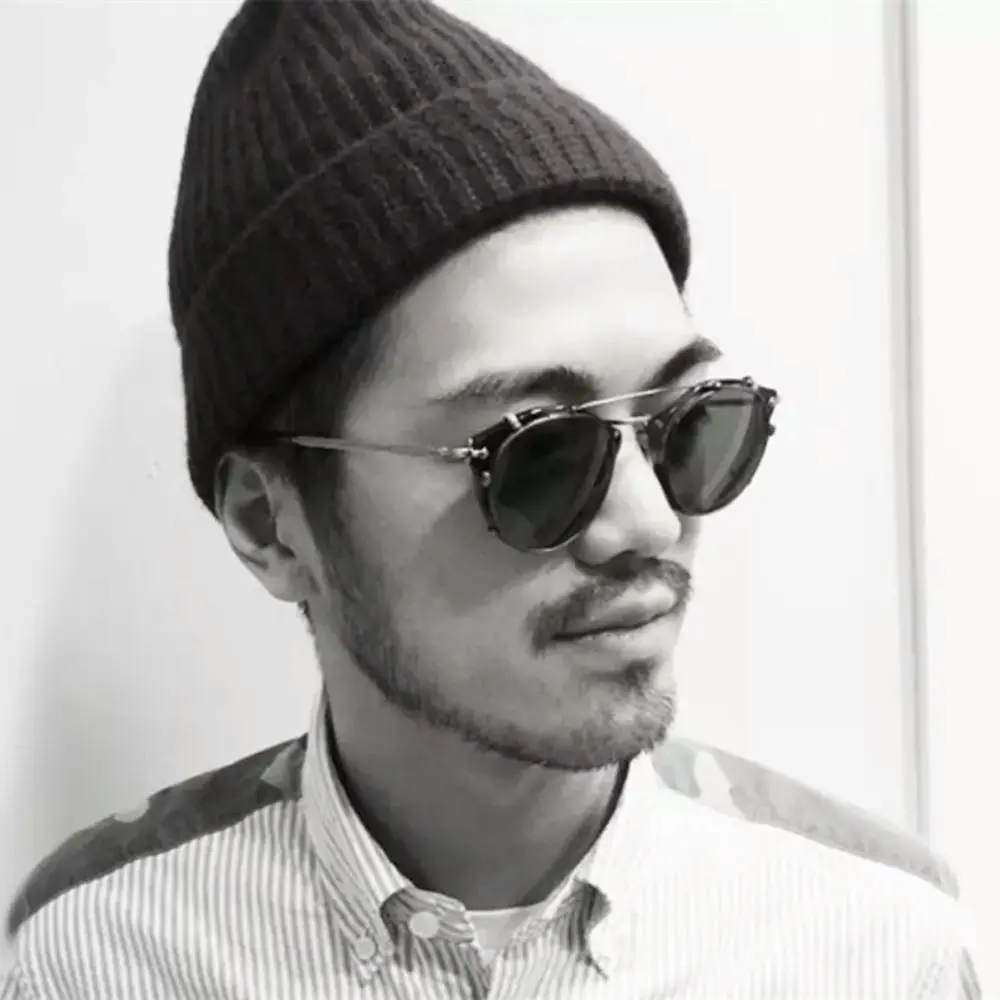 Gafas de sol coreanas de doble capa Steampunk abatibles con tapa, gafas Punk de dos usos, gafas de sol negras, gafas de sol para exteriores - imagen 5