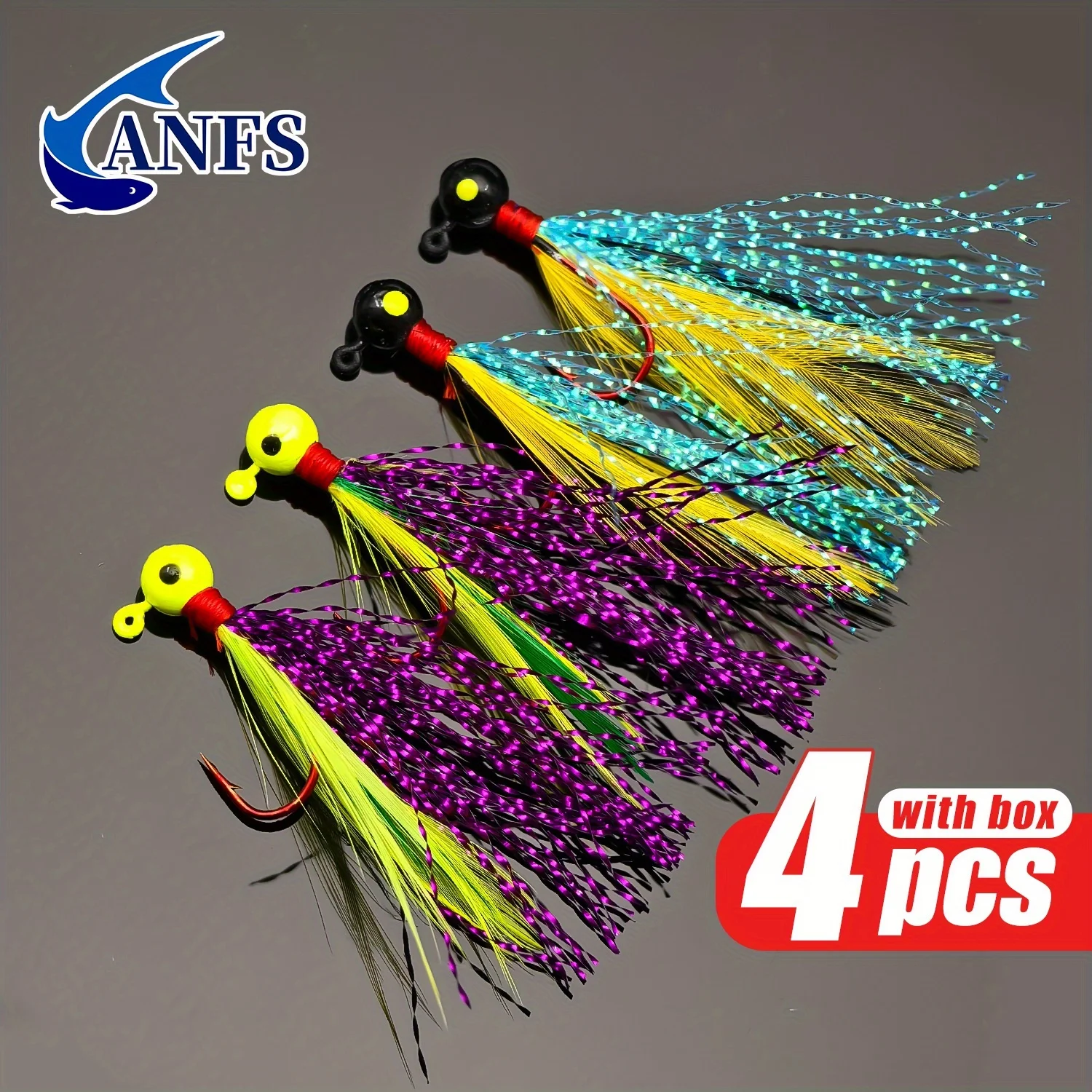 ANFS Jig Head con Ojos Realistas – Señuelos de Pesca - imagen 2