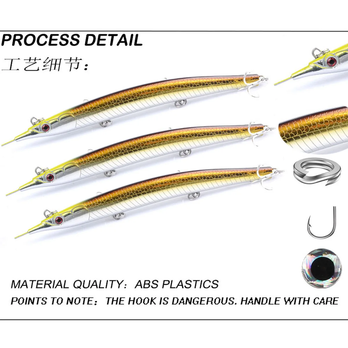 Vissen Lokt 18 cm/64g Crankbaits Tonijn Mahi Vissen Harde Aas Isca Artificiais Pesca Zee Wobbler Grote aas Laser Minnow Lokken - imagen 4